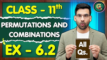 Class - 11 Ex - 6.2, Q1 to Q5 (Permutation & Combination) Maths || CBSE NCERT || Green Board