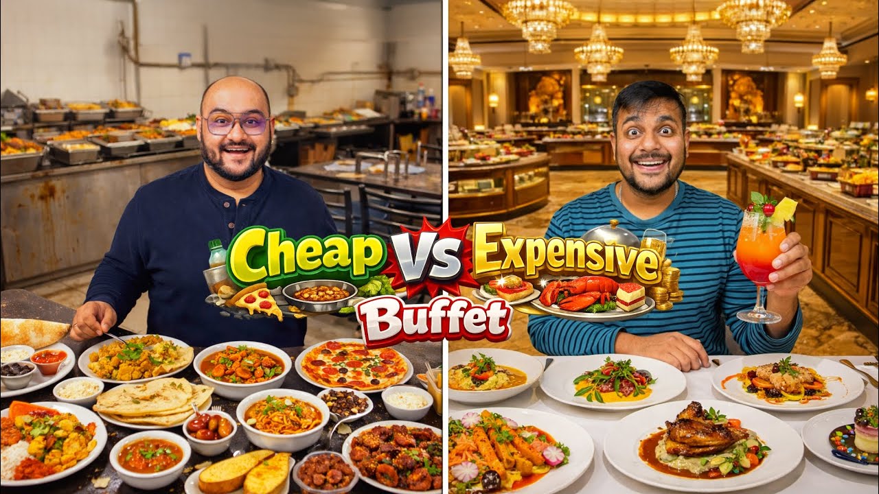 Cheap Vs Expensive Unlimited Buffet Experience | Viwa Food World