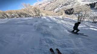 Skiing Christmas Day at Aspen Mountain