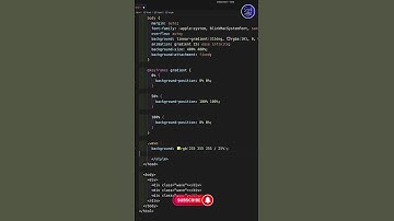 CSS Gradient Background | HTML CSS #codingshorts #programming #css