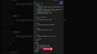 CSS Gradient Background | HTML CSS #codingshorts #programming #css