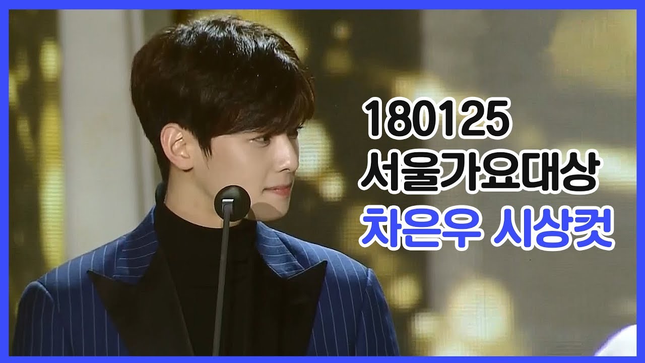 [아스트로/차은우] 180125 서가대 차은우 시상컷