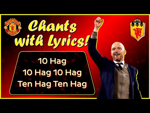 ERIK TEN HAG Manchester United NEW Song Fan Chant | One Hag Two Hag Ten Hag | With Lyrics! | HD