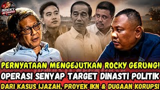 MENGEJUTKAN! Rocky Gerung Beberkan Operasi Senyap Targetkan Dinasti Politik Jokowi⁉️