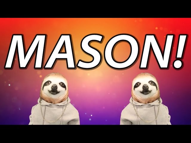 HAPPY BIRTHDAY MASON! - SLOTH HAPPY BIRTHDAY RAP