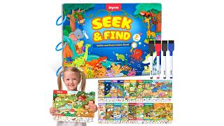 JoyCat Seek & Find Game Books - Preschool Learning Activity for Toddlers & Kids Ages 3-5 HPB2-Color