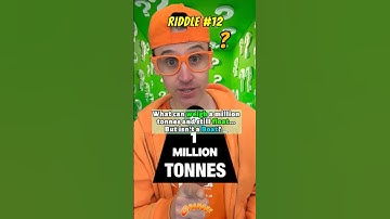 Riddle #12: What can Weigh a Million Tonnes and still float? #riddles #brainteasers #riddletime