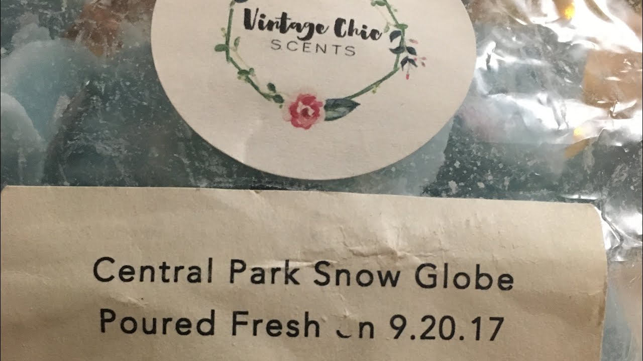 TBT’s Melt Review Vintage Chic Scents Central Park Snow Globe ️ YouTube