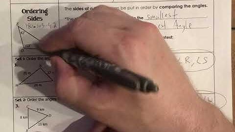 Geo Unit 5 Notes 6 Triangle Inequalities Part 2