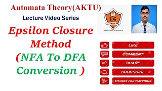 Subset Construction Algorithm | E-Closure method : E-NFA to DFA Conversion| Epsilon closure method