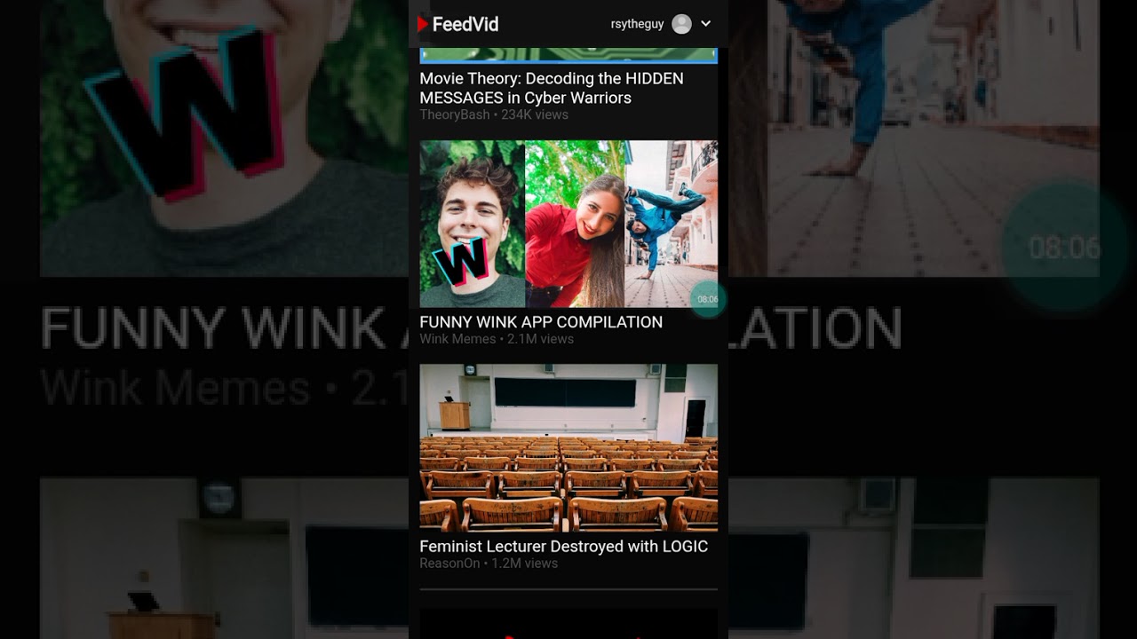 Anyone down to watch some feedvid?