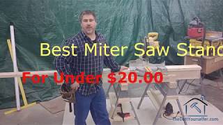 Miter Saw Table CHEAP and EASY!!!
