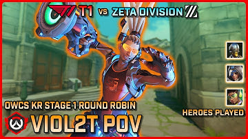 [ Viol2t ] FASTEST Ultimate Charging Lucio | T1 vs ZETA DIVISION | Round Robin | OWCS Korea