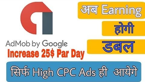 How to get high cpc ads on admob