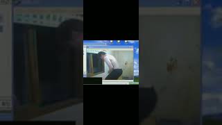 Crazy Korean Guy Screams While Smashing His Window