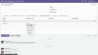 Access Management System - Tracking Inside O2M Fields &amp; Hide Kanban Link Odoo V18