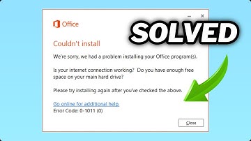 (FIXED) Office installation error 0-1011 Error in windows 10/11