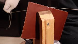 MAKING A PASSPORT WALLET HOLDER - DIY (LEATHERCRAFT) ASMR #leather #diy #asmr