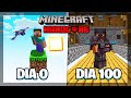 Sobrevivi 100 Dias em UM BLOCO no Minecraft Hardcore - O FILME