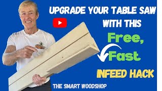 Upgrade Your Table Saw with this Free, Fast In feed Hack