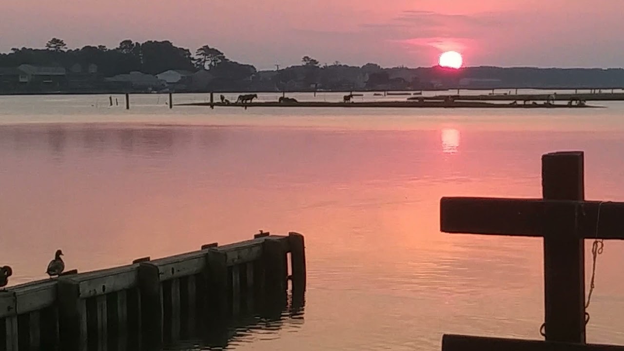 sunrise sunday morning Toms Cove Park @Chincoteaqe Island pt.3