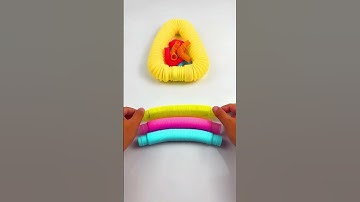 Very relaxing Robot Pop tube ASMR #asmr #satisfying #creative #poptubesound #diy #robot #shorts