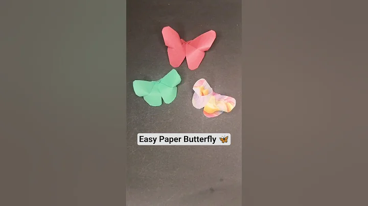 How to make paper butterfly 🦋 #craft #shorts #origami