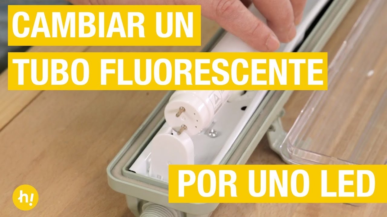 CÓMO SUSTITUIR UN TUBO FLUORESCENTE POR UNO LED