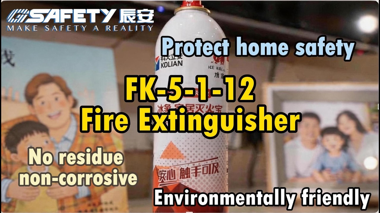 A Safer Way to Stop Fire at Home | Clean Agent Fire Extinguisher - YouTube