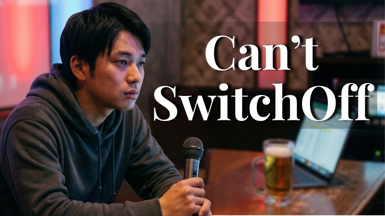 Can’t Switch Off — Low-Salary Japanese Salaryman on His Day Off