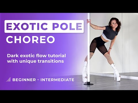 Exotic Pole Tutorial 💜 | Beginner Intermediate Exotic Pole tutorial choreography 🔥