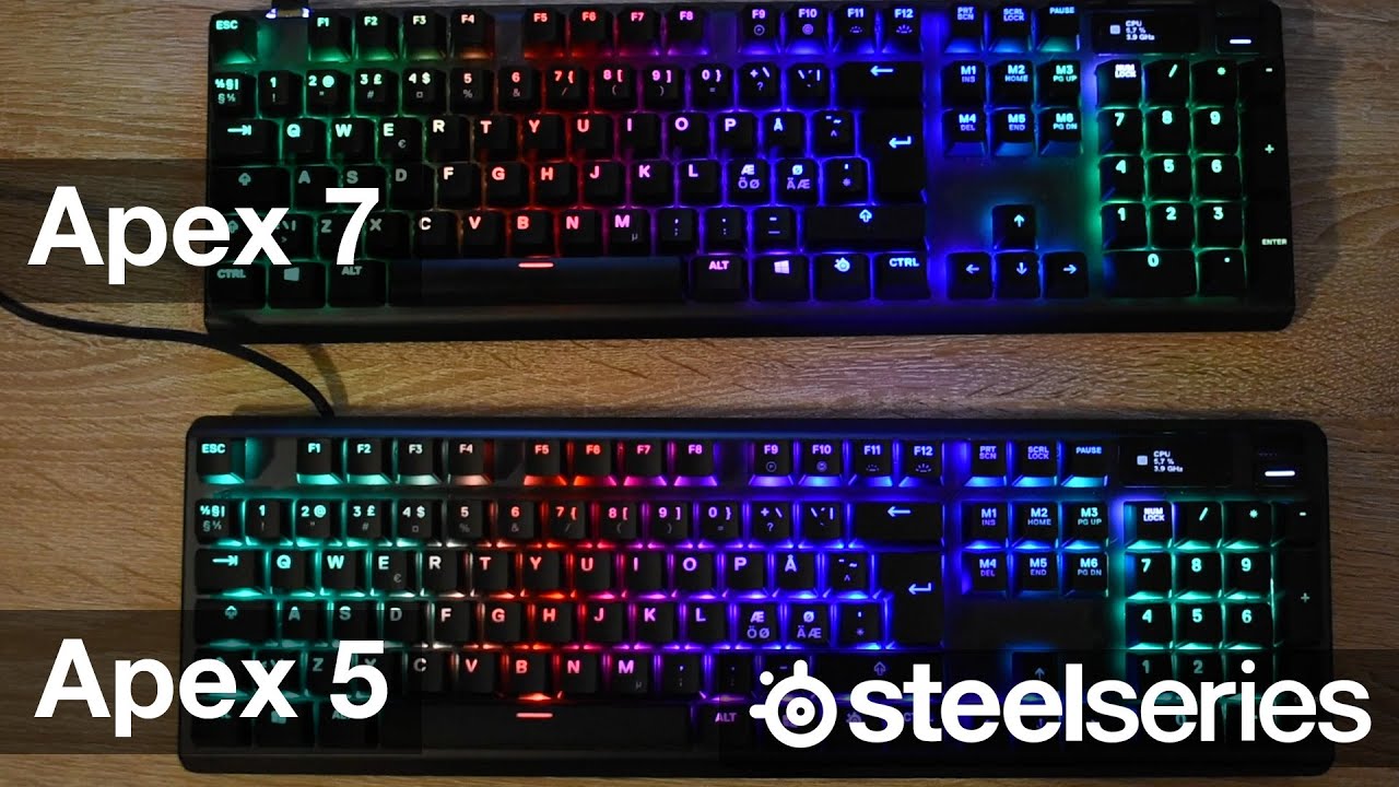 SteelSeries Apex 5 vs Apex 7 - Whats The Difference - Review 