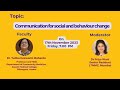 Lect 029 communication for social and behaviour change