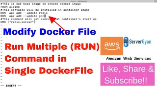 How to edit Dockerfile | How to install multiple packages in Docker image