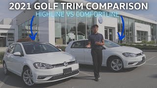2021 VW Golf Trim Comparison: Comfortline VS. Highline | Abbotsford Volkswagen