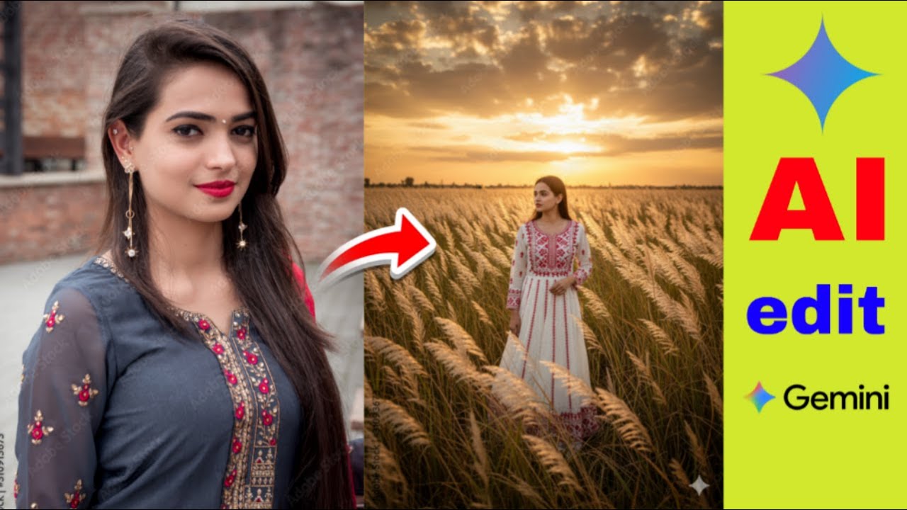 Trending Instagram and Facebook viral photo editing AI Gemini app, Gemini trending photo editing,