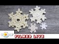 Snowflakes! 1 Pattern, 4 Yarns, 4 Sizes! - Live Crochet Along - November 13, 2023