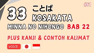 Japanese Vocabulary – Chapter 22 Minna no Nihongo
