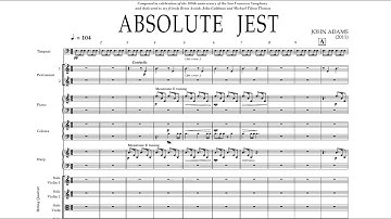 [Score] John Adams - Absolute Jest (2011) for string quartet and orchestra