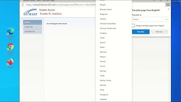 Skyward Student Access   Language Settings