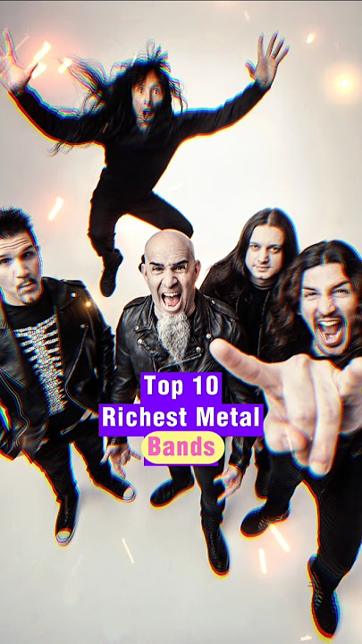 Top 10 Richest Metal Bands in History💰 #shorts