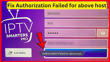 Fix Authorization failed for above host on IPTV Smarters Pro app