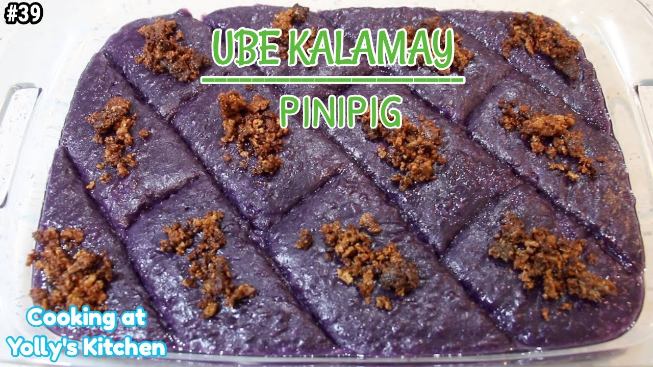 Ube Kalamay At Pinipig na Masarap