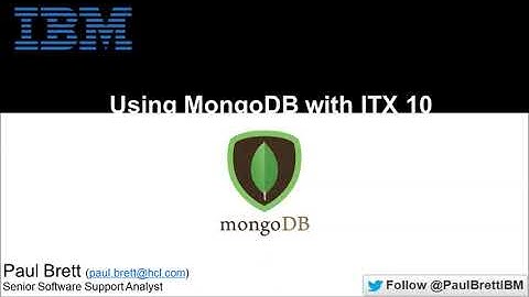 Using MongoDB with IBM Transformation Extender 10