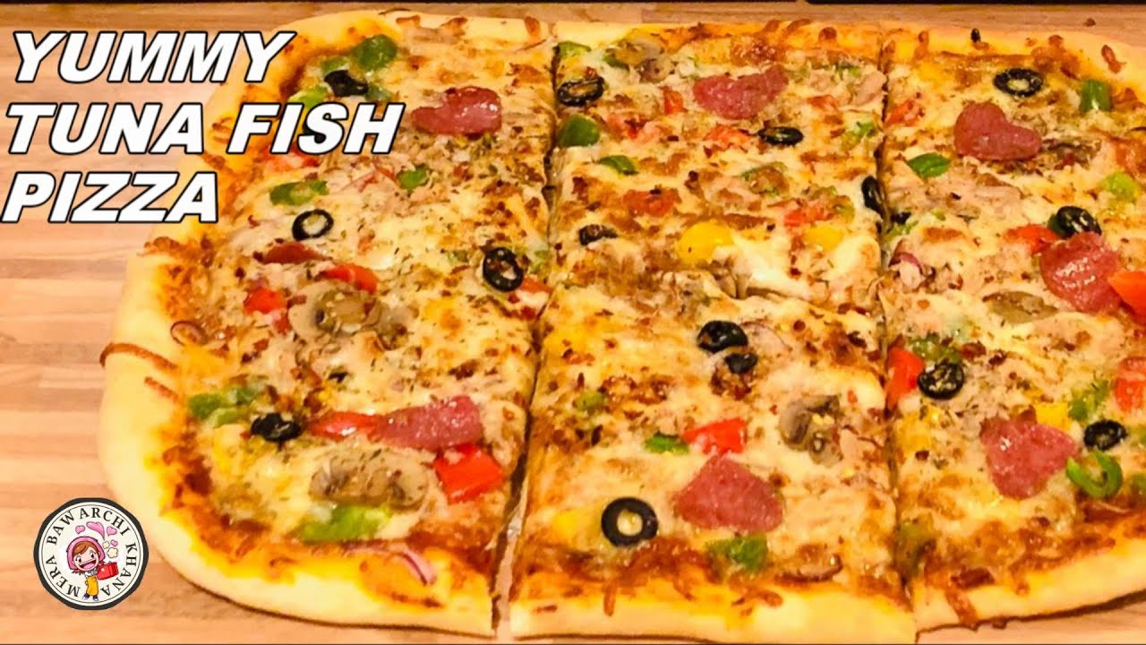 How to Make Large an easy Yummy Tuna Fish Pizza/Best Tuna Fish Pizza