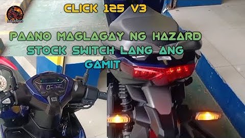 Install Hazard click 125 v3 stock switch gamit #honda #kalangismotovlog