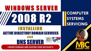 Server 2008 R2 - Installing ADDS and DNS trough DCPromo.exe (Create FQDN and User Accounts)