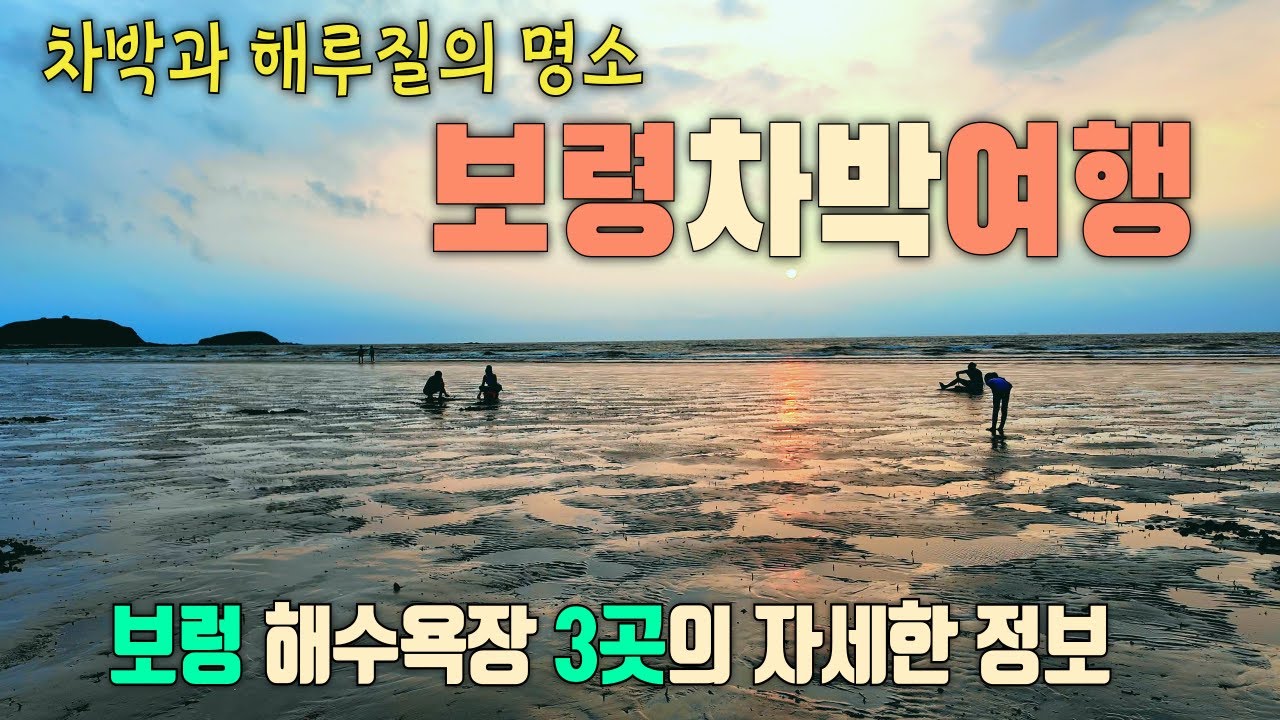 여기가 캠핑카와 차박의 성지? 너무 많은 캠핑차량에 깜짝! 독산해수욕장&무창포해수욕장의 극과 극 매력비교 /보령해수욕장 3곳 최신정보/초보의 해루질 도전 / 용두해수욕장 /보령차박