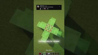 How to make a rocket without a command block in minecraft! #minecraft #howto #rocket #shorts