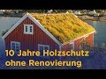 10 Jahre Holzschutz ohne Renovierung: Long Life-Anstrich für Holzfenster &amp; Holztüren